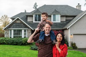 Family With New HVAC System