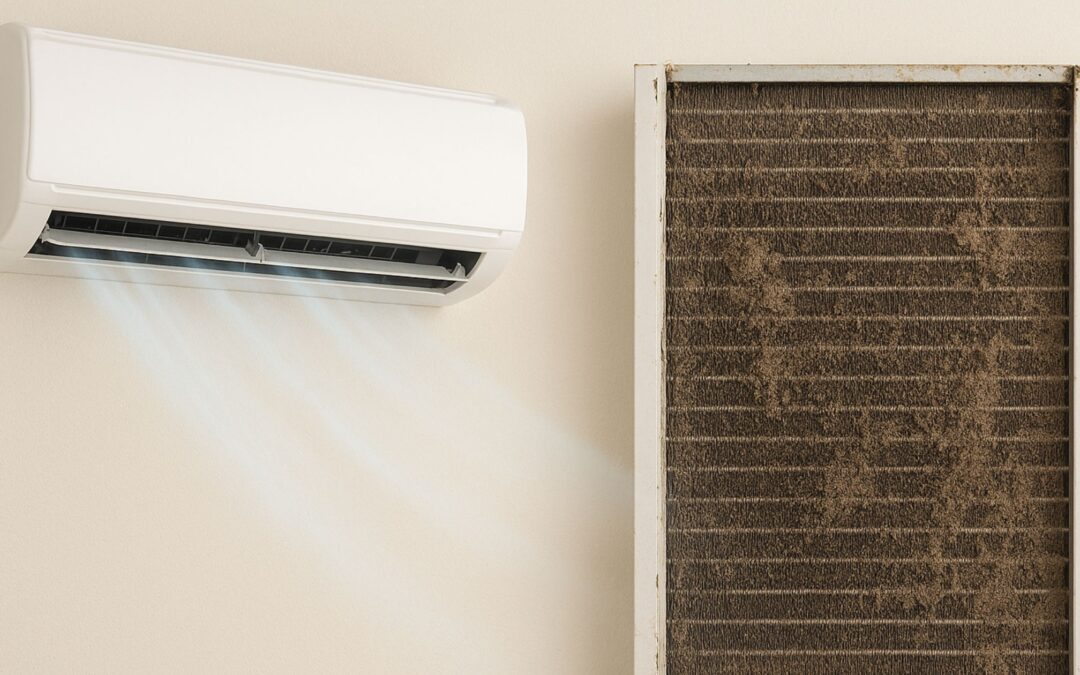 Can a dirty AC coil lead to system failure?