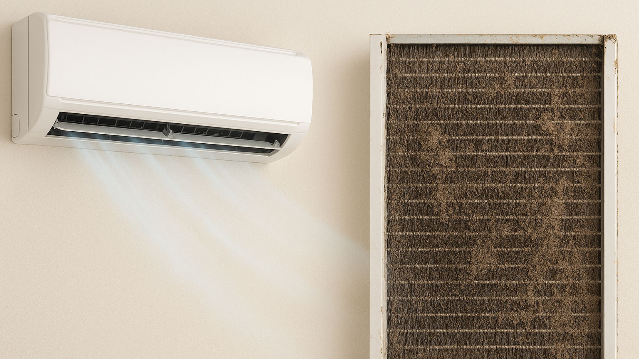 Can a dirty AC coil lead to system failure?