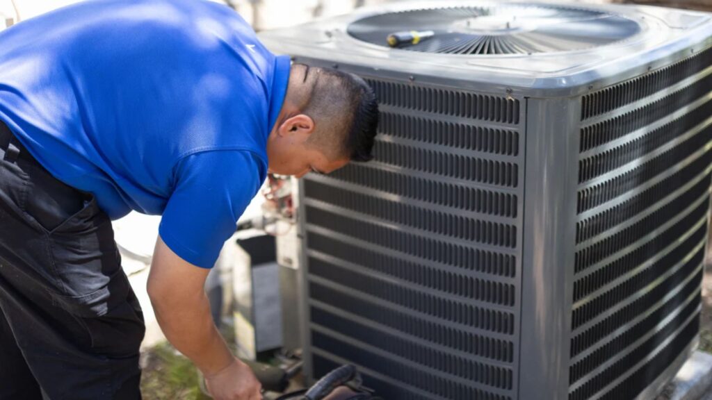 What are the common issues that cause my AC to make gurgling or bubbling noises