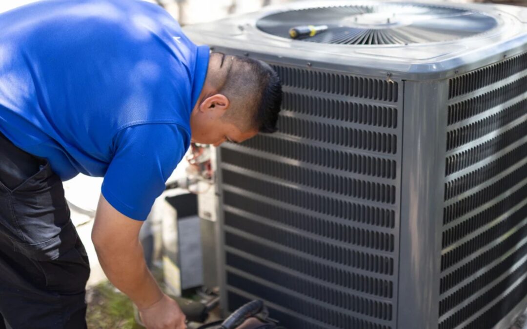 What are the common issues that cause my AC to make gurgling or bubbling noises?